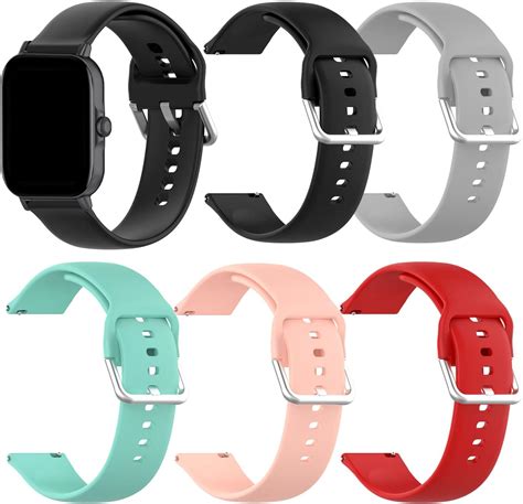 Amazon RuenTech Flexible Silicone Bands Compatible For Fitpolo