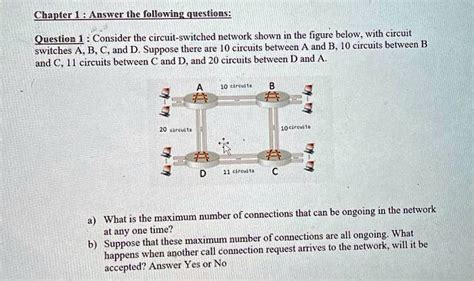 Chapter Circuit Switched Network Answer The Following Questions