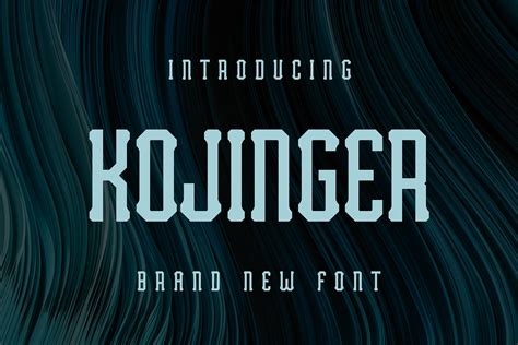 Kojinger Font By Lelevien · Creative Fabrica