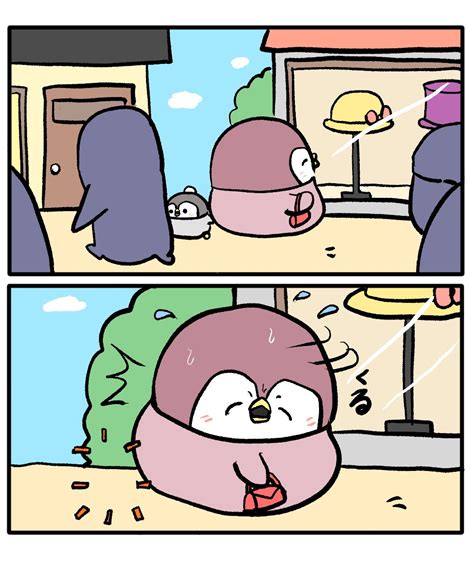 「ちゃんぺんとお母さん 「迷子」 」ペンギンの優しい世界 お腹すい汰＠の漫画