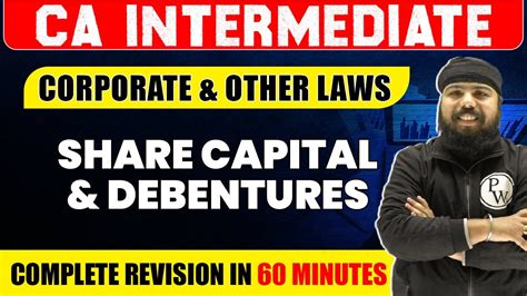 Share Capital And Debentures Corporate Other Law CA Inter