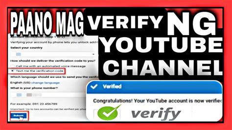 Paano Mag Verify Ng Youtube Channel Gamit Ang Cellphone Youtube