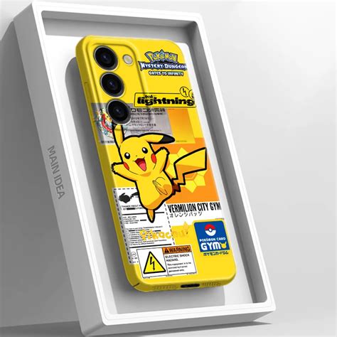 Funda De Tel Fono De Pel Cula De Arte Pokemon Pikachu Psyduck Para