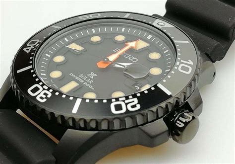 Seiko Prospex Solar Black Series Limited Edition Black Dial Men S Diver