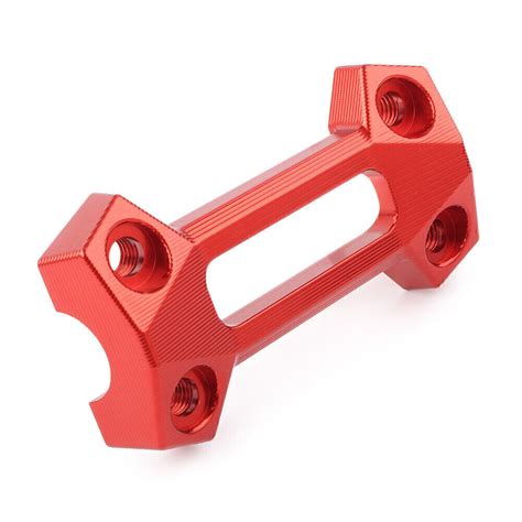 Red Cnc Front Handlebar Riser Clamps Top Cover Kit For Kawasaki Z