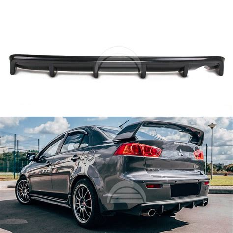 Rear Diffuser For Mitsubishi Lancer X Evo Style Pad Lip Rear