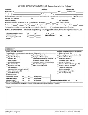 Interim EMP Data Form Savannah District US Army Corps Of Sas