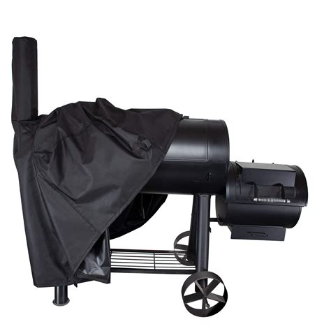 I Cover 66 Inch 600d Heavy Duty Water Proof Patio Outdoor Canvas Offset Bbq Barbecue Smoker