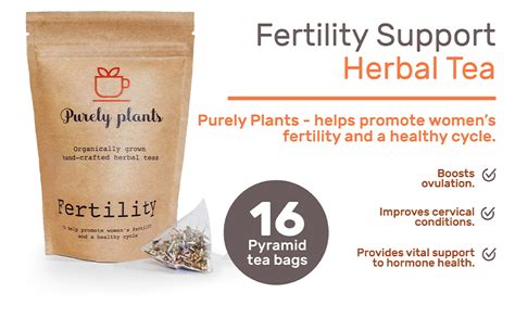 Fertility Tea By Purely Plants Herbal Fertility Supplements For Women Fertility