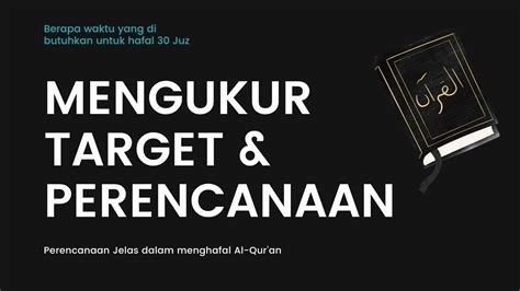 Mengukur Target Tabel Menghafal Al Qur An Ammy Wildan Official