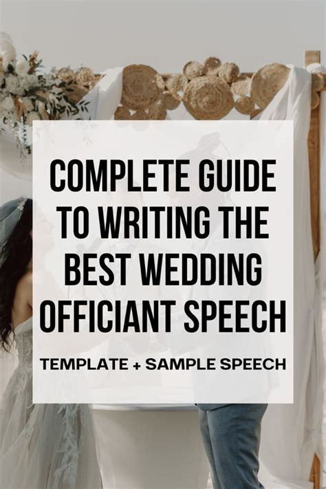 The Complete Guide To Writing The Best Wedding Officiant Speech