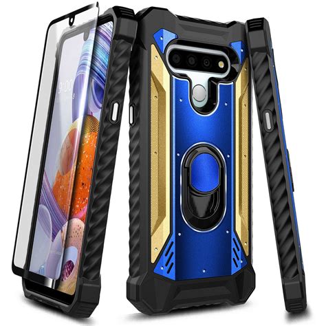 For LG K51 LG Reflect Case With Tempered Glass Screen Protector Full