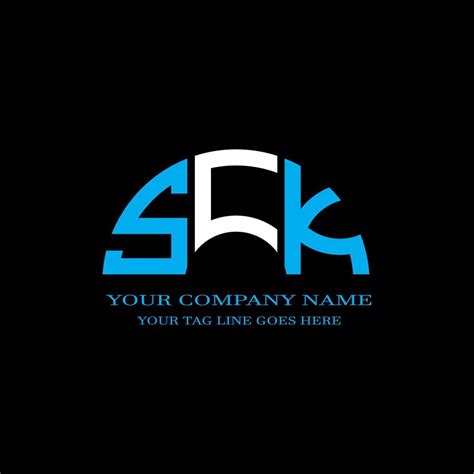 Sck Letter Logo Creative Design With Vector Graphic Vector Art