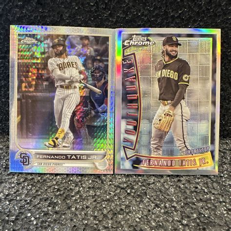 2022 Topps Chrome Sonic Fernando Tatis Jr 3 Card Lot YouthQuake