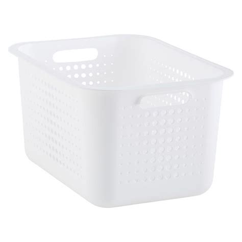 White Nordic Storage Baskets with Handles | Storage baskets, Storage ...