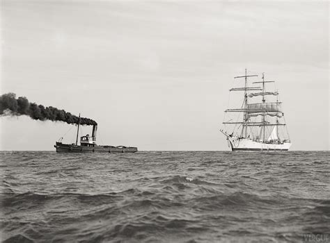 Trois mâts barque Pierre Antonine c 1920 Vergue