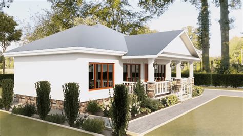 Small House with White Exterior 12.8m x 12.9m - Dream Tiny Living