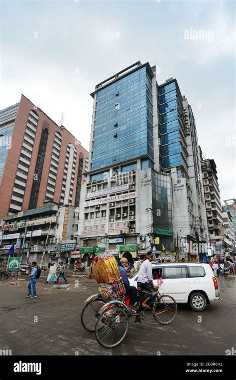 Colorful Cycle Rickshaws Roaming The Streets Of Dhaka Bangladesh Stock