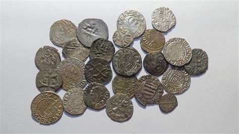 European Medieval Hammered Silver Coin 1210 1565 Lot 24 Pieces See