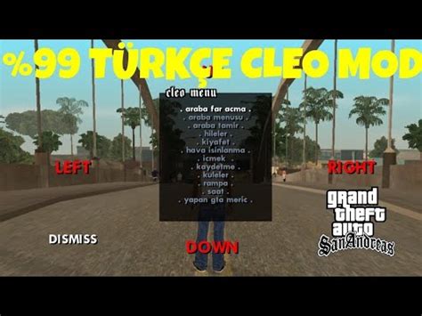 GTA SAN ANDREAS CLEO MOD KURULUM 2 10 MOBİL TÜRKÇE YouTube