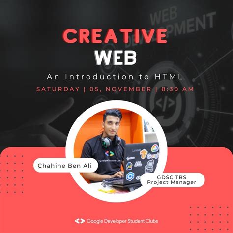 See Creative Web : an into to HTML at Google Developer Student Clubs