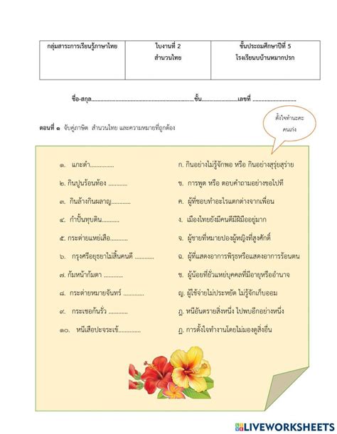 1302156 สำนวนสุภาษิตและคำพังเพย Rattnaporn