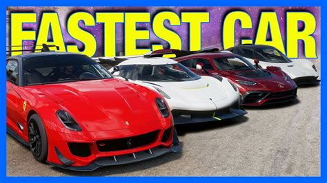 Forza Horizon 5 Fastest Car In The Game Forza Science Youtube