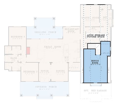 Lovely Modern Farmhouse Plan With Bonus Room Above Garage Mk