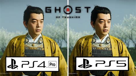 Ghost Of Tsushima Ps4 Pro Vs Ps5 Graphics Comparison Gameplay Playstation 4 Pro Vs Playstation