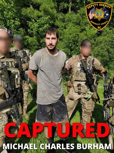 Fbi Fugitive Michael Burham Captured In Berkeley County The Berkeley