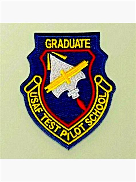 Usaf Test Pilot School Graduate Sticker Poster By Militaryplus