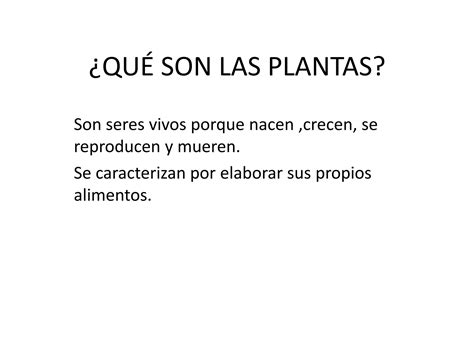 Las Plantas Sus Partes Y Funciones Ppt