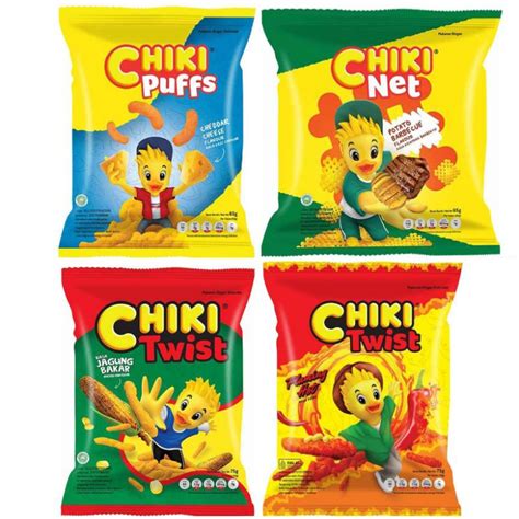 Jual CHIKI Baru Twist Jagung Bakar Flaming Hot Dan Puffs Cheese Net Bbq