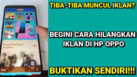 Iklan Tiba Tiba Muncul Begini Cara Hilangkan Iklan Di HP OPPO YouTube