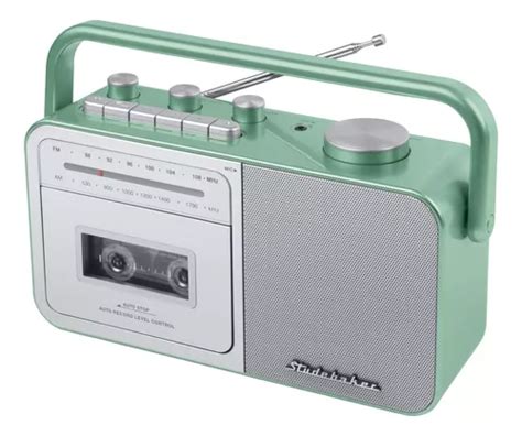 Reproductor De Cassette Port Til Con Radio Amfm En Verde Y P Meses