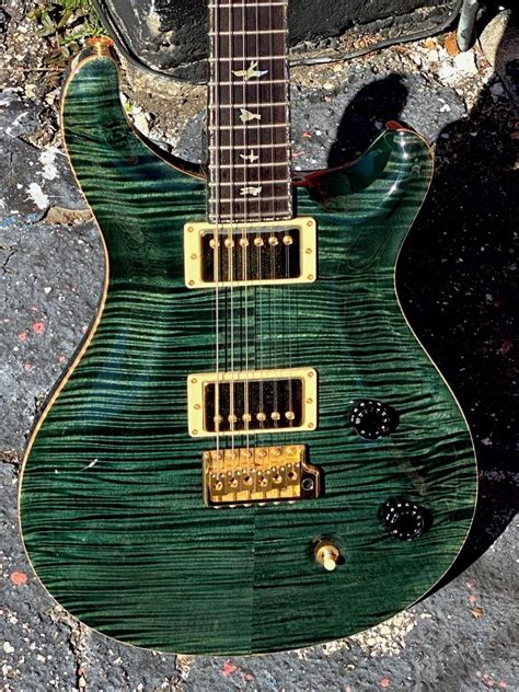 Prs 10th Anniversary 38 Of 200 1995 Teal Black Finish Guitar For Sale