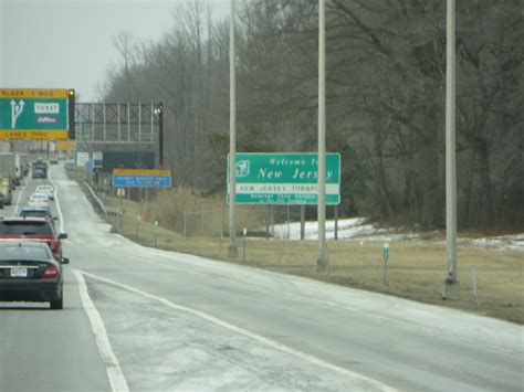 Welcome To New Jersey Turnpike State Line Large Sign At Th Flickr