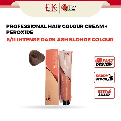 Professional Hair Colour Cream Intense Dark Ash Blonde 6 11 100ml