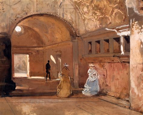 The Baths Of Pompei Watercolour By Giacinto Gigante 1806 1876 19th