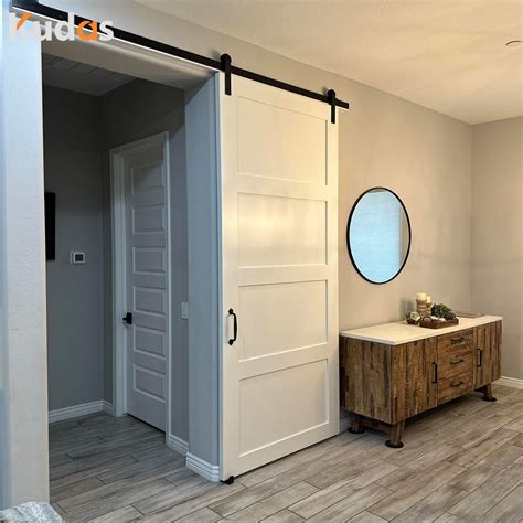 Kudas House Customized Interior Door Sliding Wood Barn Doors For Villa