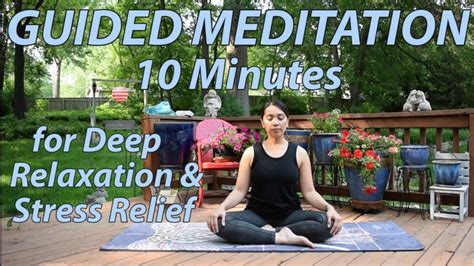 Minute Guided Meditation For Deep Relaxation Stress Relief Youtube