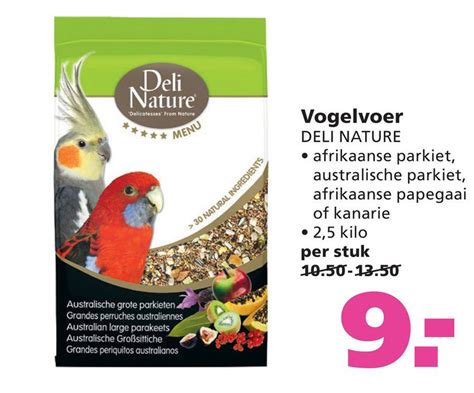 Deli Nature Vogelvoer Aanbieding Bij Ranzijn