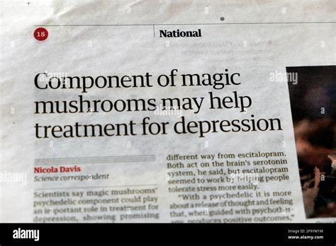 Component Of Magic Mushrooms May Help Treatment For Depression Mental