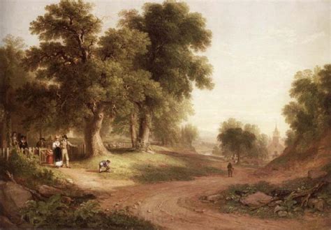 51355::. Sunday Morning Asher Brown Durand USA oil paintings