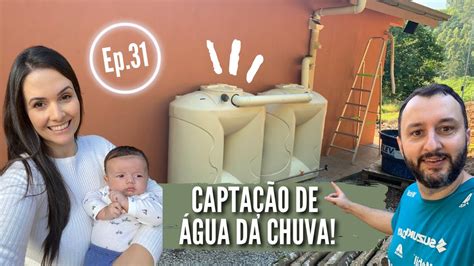 CAPTAÇÃO ÁGUA DA CHUVA INSTALAÇÃO TANQUE SLIM FORTLEV CASA NO SÍTIO