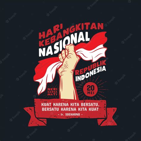 Premium Vector Hari Kebangkitan Nasional 20 Mei Translation May 20