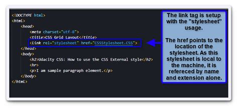 Css Basics How To Use A Css Stylesheet Udacity