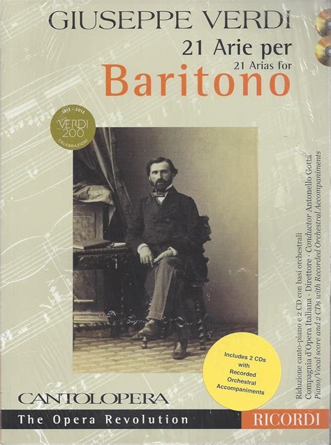 Amazon Cantolopera Arie Per Baritone Arias For Baritono