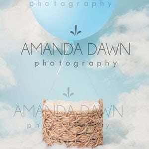 Hot Air Balloon Digital Backdrop Etsy