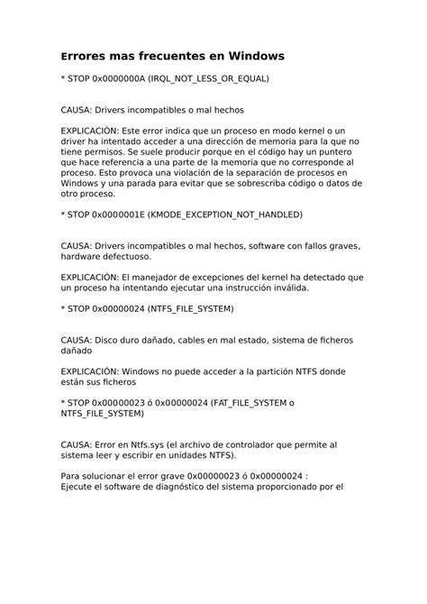 PDF Los Errores más frecuentes en Windows DOKUMEN TIPS